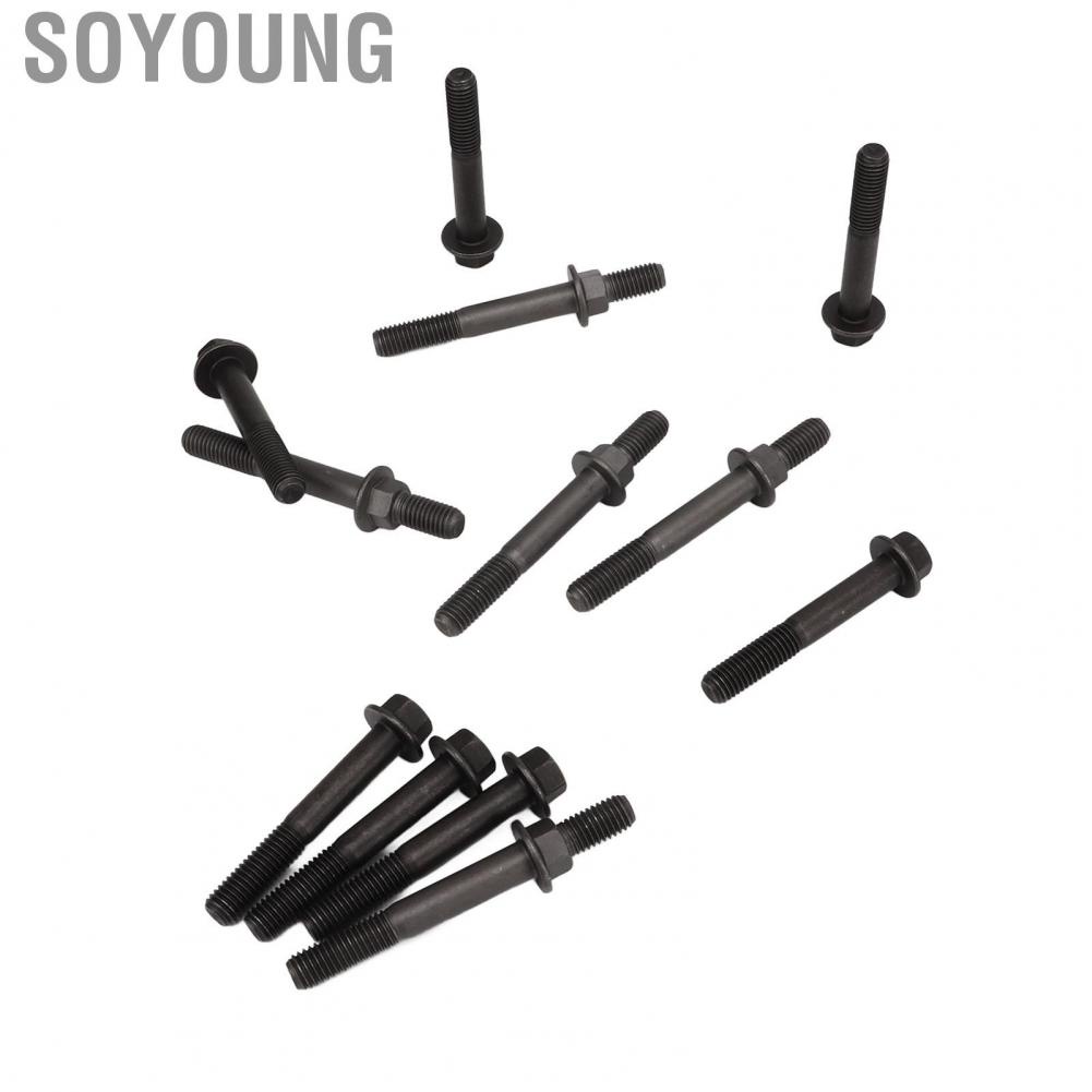Soyoung Exhaust Manifold Bolts  Easy To Install Noise Reduction Firm 3901448  for Car