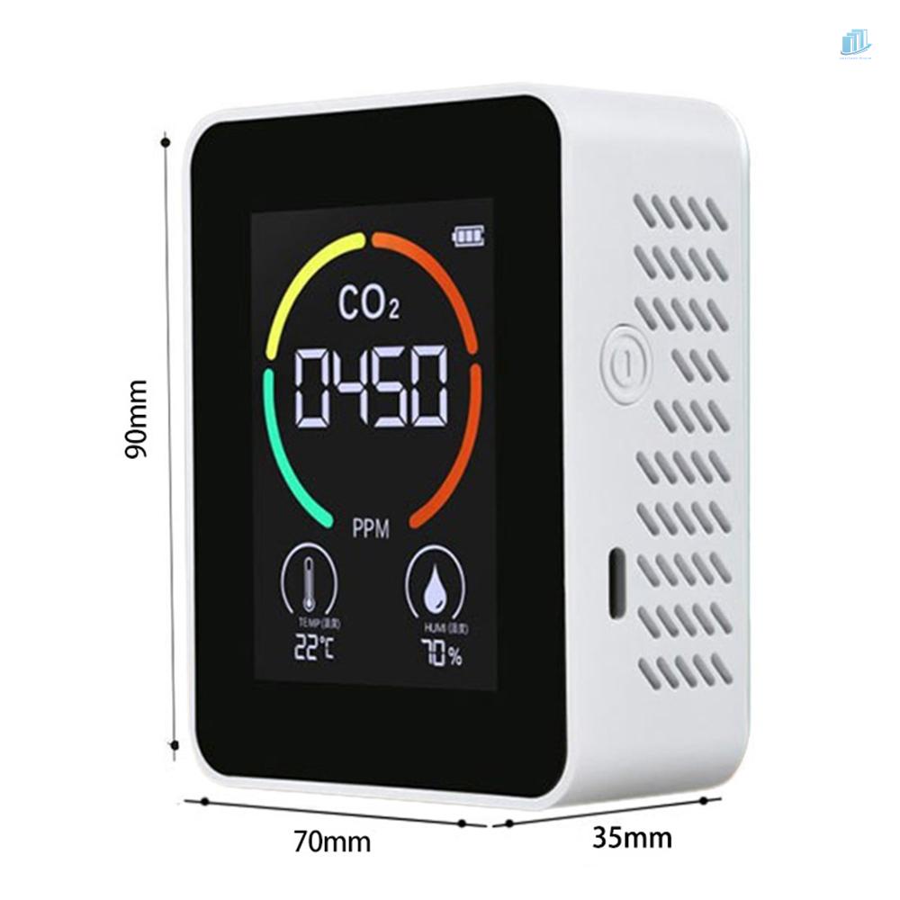 Thiết Bị Đo Nồng Độ Ẩm Không Khí CO2 smartwatchinone CO2 Có Màn Hình LCD