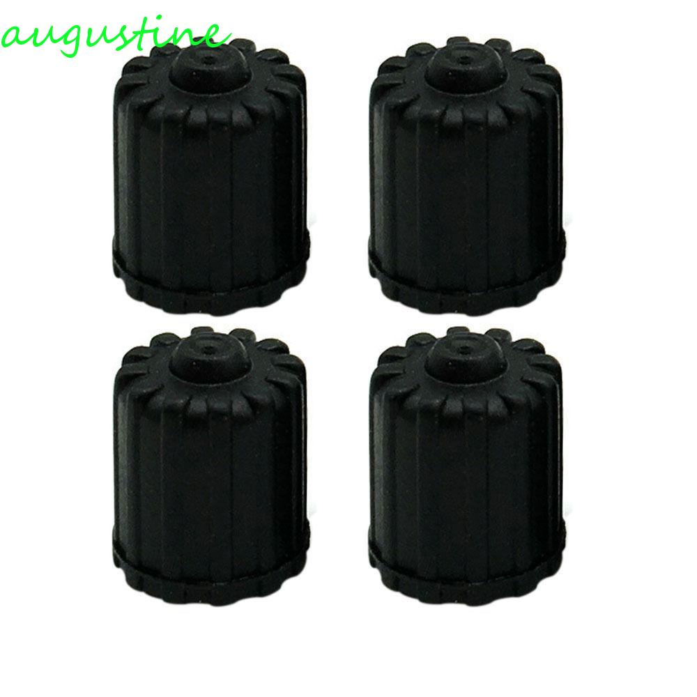 Bộ 10 Nắp Van Lốp Xe Hơi Bằng Nhựa ABS Màu Đen Chống Bụi