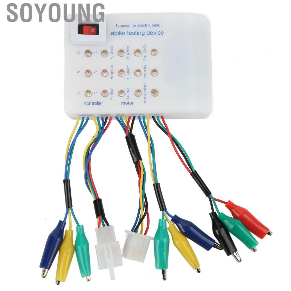Soyoung Scooter Brushless  Controller Tester  Compact Size Brushless  Controller Tester Angle Discrimination Lightweight Phase Sequence ABC  for Electric Bike