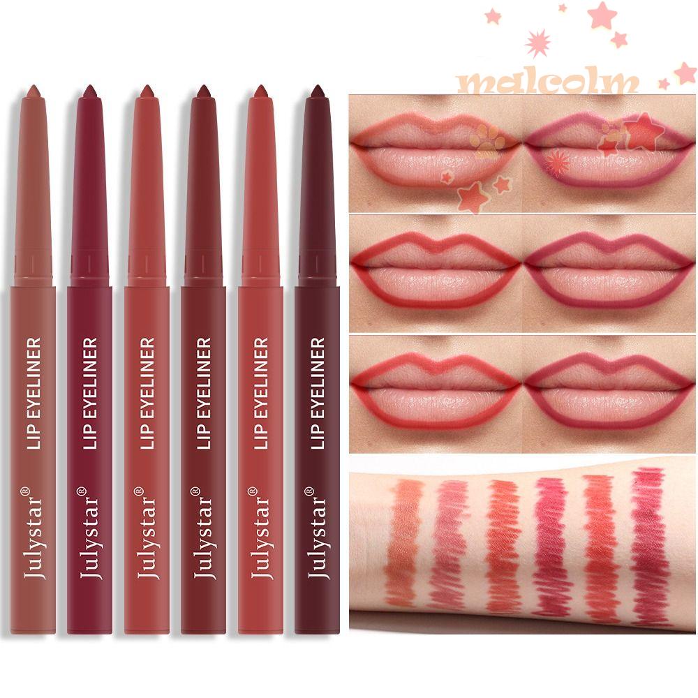 Bút Kẻ Viền Môi Màu Nhung Lì Lâu Trôi Chống Thấm Nước MALCOLM