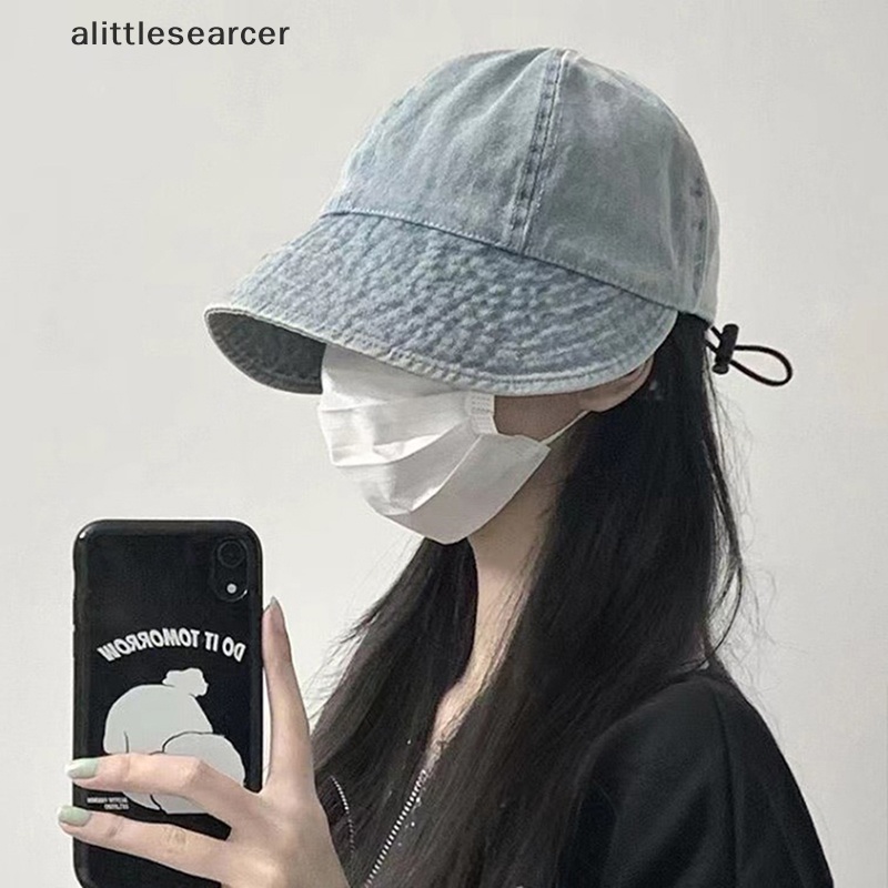 Mũ Tai Bèo Vành Rộng Chống Nắng Có Dây Rút Tùy Chỉnh Nhanh Khô Thời Trang Xuân Hè Cho Nam Và Nữ