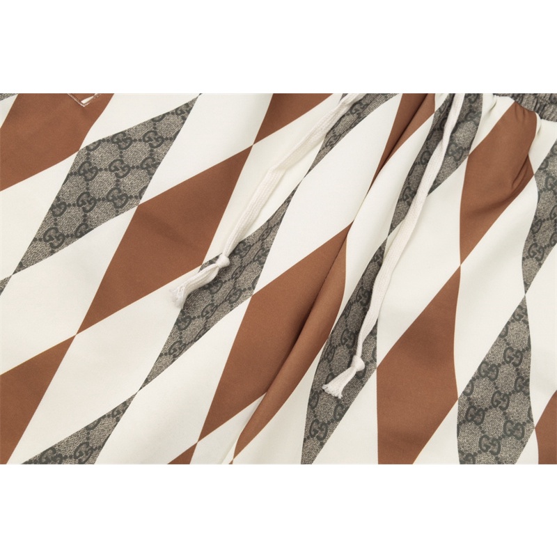 Gu88- Quần Short Họa Tiết Kim Cương Bắt Mắt Thiết Kế logo G Đôi Phong Cách Jfhrdfgf Thời Trang Đường Phố Mới Nhất