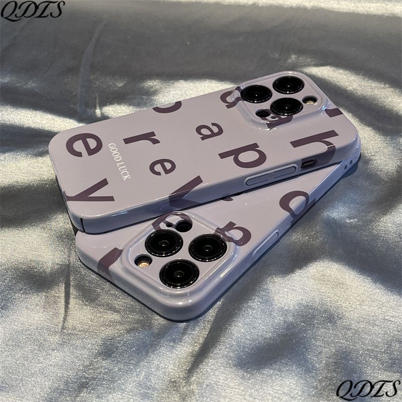 Ốp Điện Thoại Cứng In Chữ Tiếng Anh Đơn Giản Chất Lượng Cao Cho iPhone13 / 14pro118p7 max
