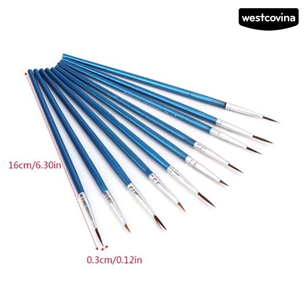 [COD]♪Set 10 Cọ Vẽ Màu Nước Chuyên Nghiệp