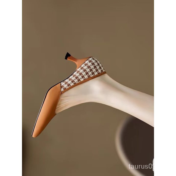 Giày Cao Gót Da Mũi Nhọn Phong Cách Hàn Quốc Thời Trang Mùa Xuân 2023