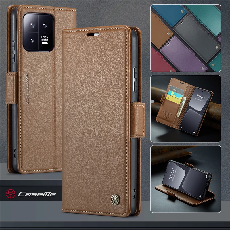 Bao Da Điện Thoại Dạng Ví Sang Trọng Dành Cho Xiaomi 13 Pro Lite 12 12t 11t Poco X5 Pro 12s 12x Ốp