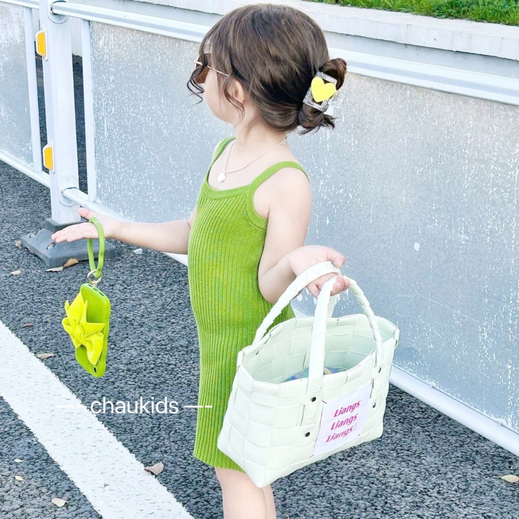 SALE VÁY 2 DÂY BÉ GÁI CHẤT TĂM LẠNH MỊN MÁT MÙA HÈ