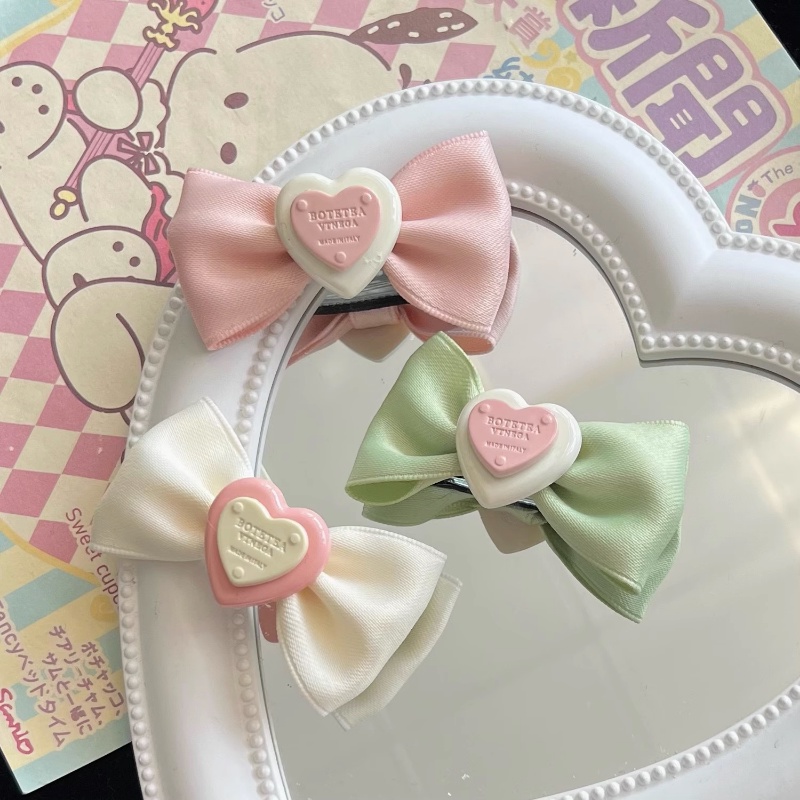 Kẹp Tóc Nơ Vải Dễ Thương Cho Bé Gái