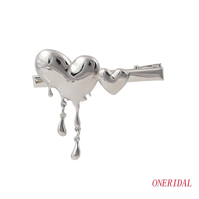 Kẹp Tóc Hình Trái Tim Bằng Hợp Kim Xinh Xắn Cho Bé Gái