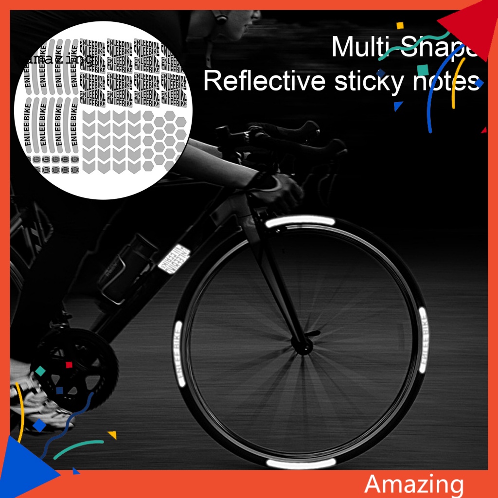 Bộ 72 Miếng Dán Phản Quang Chống Trầy Xước Chống Thấm Nước Trang Trí Thân Xe Đạp