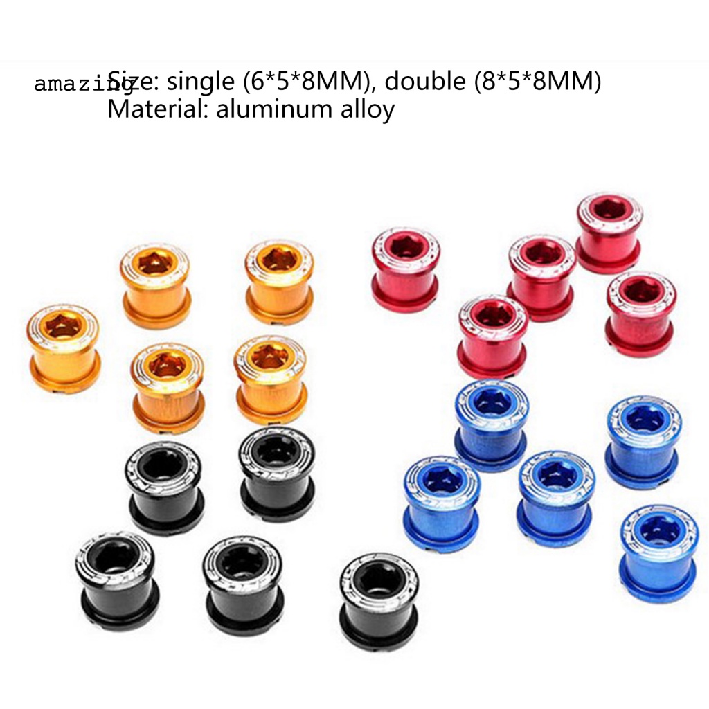 Bộ 5 Ốc Vít Hợp Kim Nhôm Cố Định Bánh Xe Đạp MTB