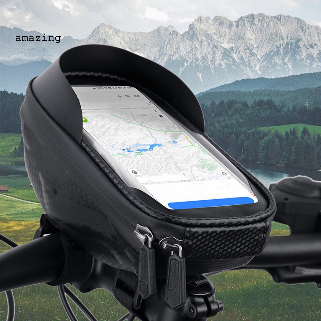 Túi Đựng Điện Thoại Vỏ Cứng Chống Thấm Nước Có Thể Chạm Màn Hình Cảm Ứng Dành Cho Xe Đạp MTB