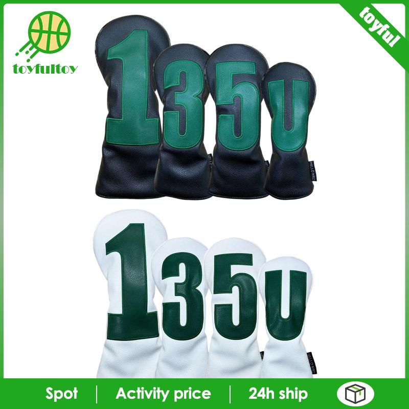 Set 4 Vỏ Bọc Đầu Gậy Đánh Golf Cho Nam Nữ