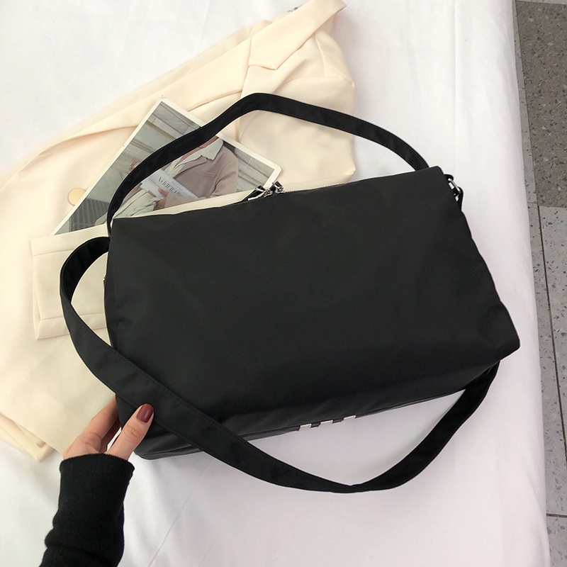 Túi Xách nylon Đeo Chéo Màu Trơn Thời Trang Chất Lượng Cao Dành Cho Nữ