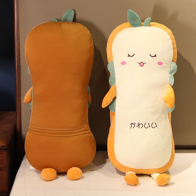 Gối Ngủ Hình Bánh Mì Nướng Hoạt Hình Dễ Thương Có Lõi Pinch Độc Lập Tháo Rời Được Làm Quà Tặng Sinh Nhật Cho Trẻ Em