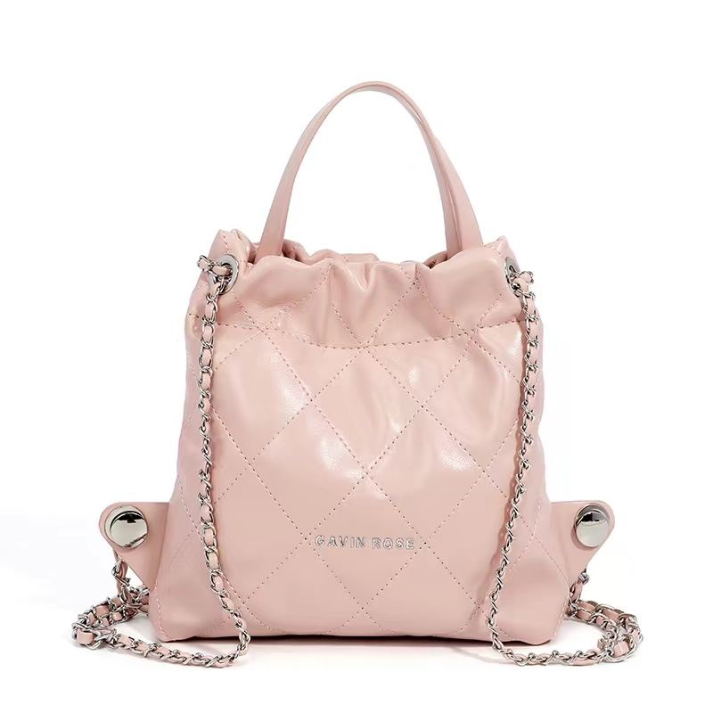 Ba Lô Đeo Vai Đính Đá Phối Dây Xích Kiểu Đường Phố Hàn Quốc Thời Trang 2023 Cho Nữ