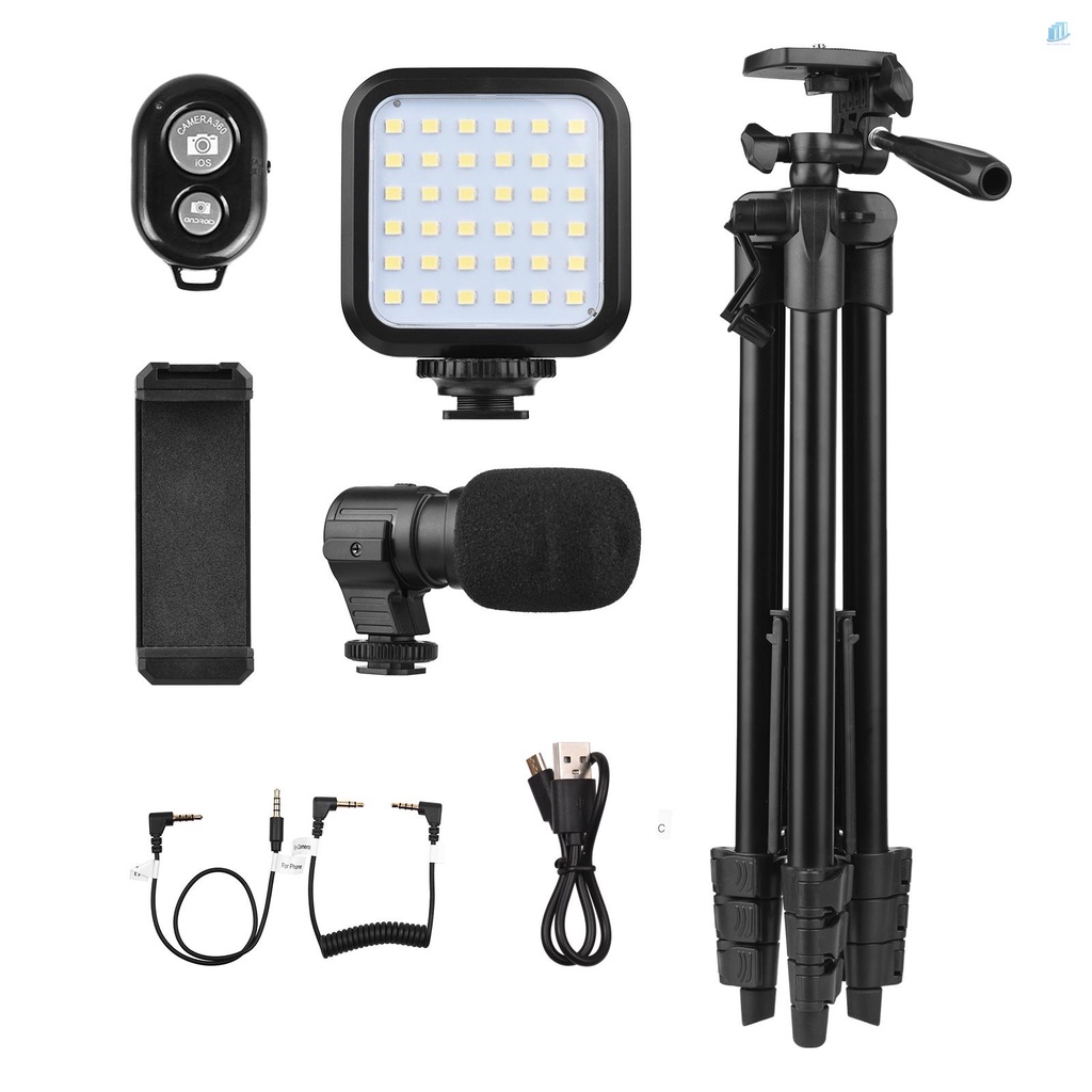 Bộ Giá Đỡ Ba Chân 53 Inch + Micro + Kẹp Điện Thoại Thông Minh + Điều Khiển Từ Xa Cho smartwatchinone 53 Inch