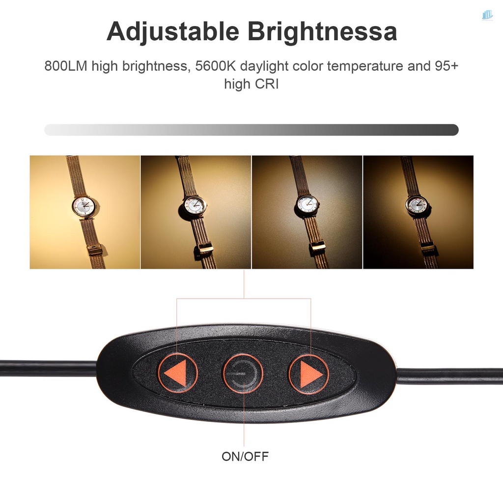 Bộ Lều Chụp Ảnh Mini 40 * 40cm / 16 * 16in Di Động Kèm Hộp Đèn LED Có Thể Gập Lại 1 * 2 * 2 * Tripods Mini + 3 * Nền (O