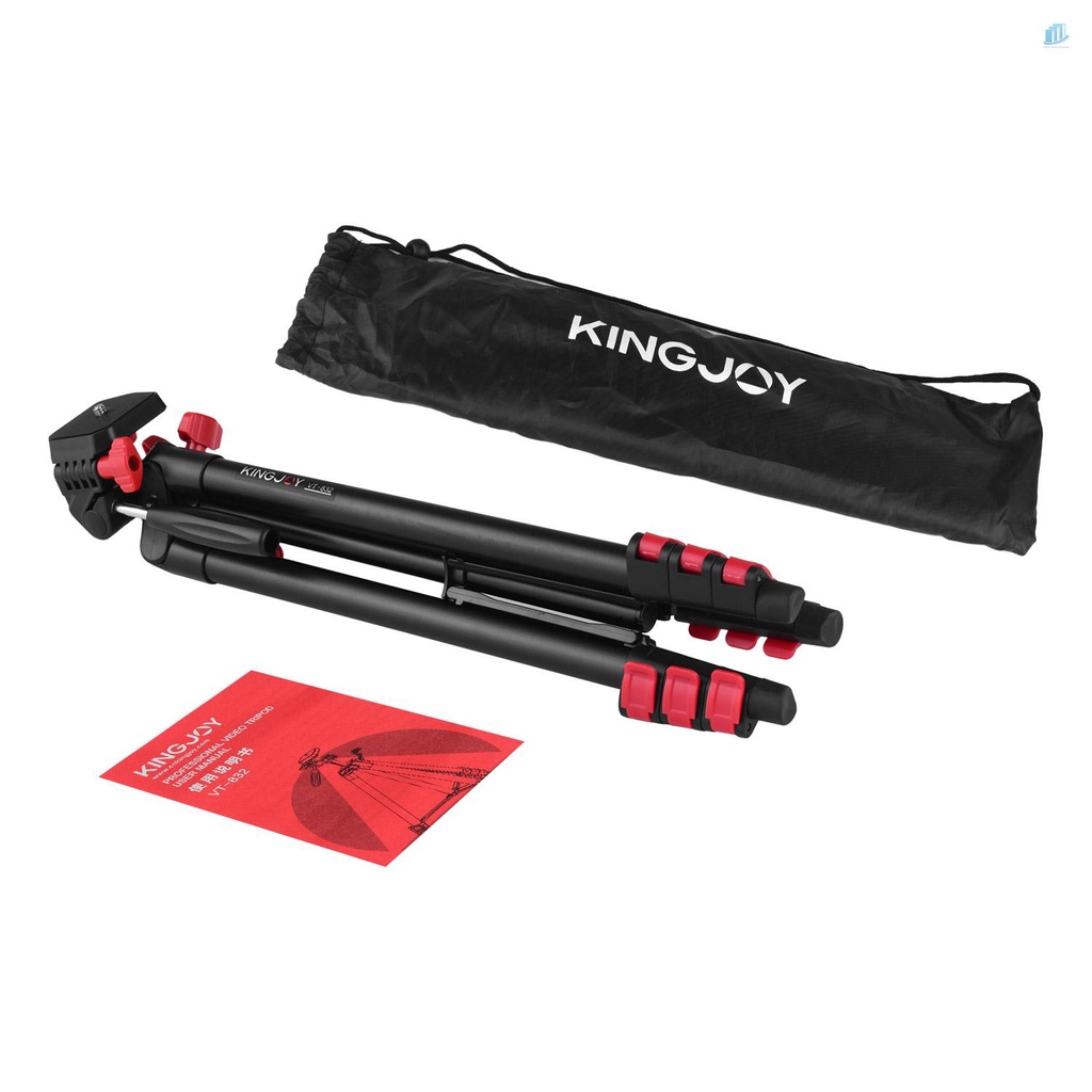 Giá Đỡ Ba Chân Bằng Hợp Kim Nhôm VT-832 2kg 1 / 4 &quot; Bộ 1310 Túi Đựng Đồ Đa Năng 13Cm Màu Đen