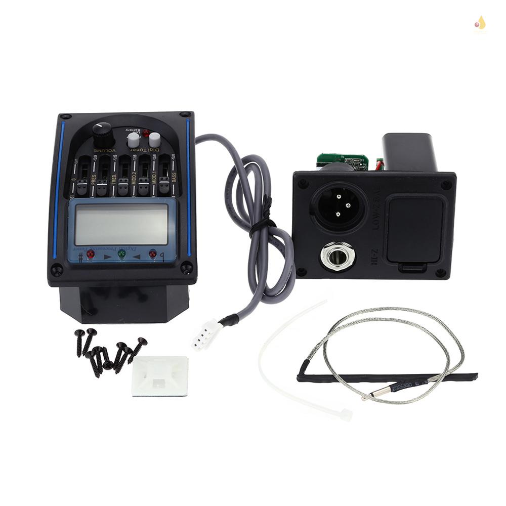 Hệ Thống Điều Chỉnh EQLC-5 5 Băng Tần EQ Màn Hình LCD Chuyên Dụng Cho Đàn Guitar Acoustic