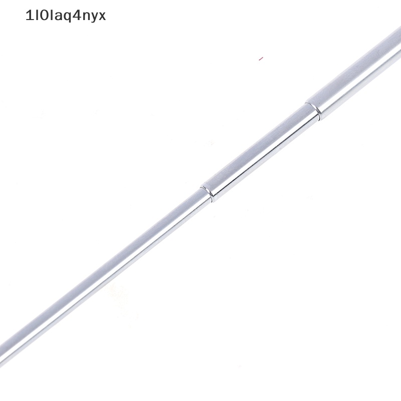 1 cái 37cm 5 phần Telescopic thép không gỉ AM FM Đài phát thanh phổ ăng ten mới