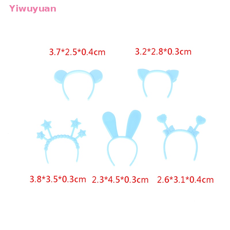 Bộ 5 Kẹp Tóc Phụ Kiện Cho Búp Bê Mới