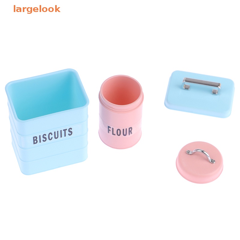 Bộ 3 Hũ Đựng Bánh Mì Tỉ Lệ 1 / 6 Dùng Trang Trí Nhà Búp Bê