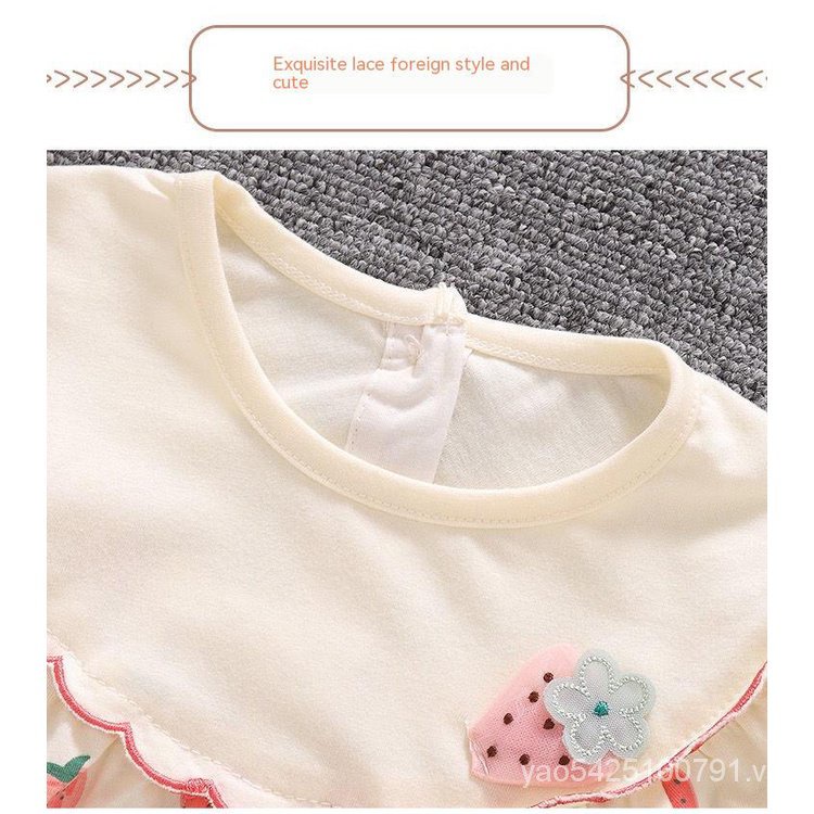 Bộ Áo Liền Quần Một Mảnh Siêu Dễ Thương Thời Trang Mùa Hè Cho Bé Sơ Sinh