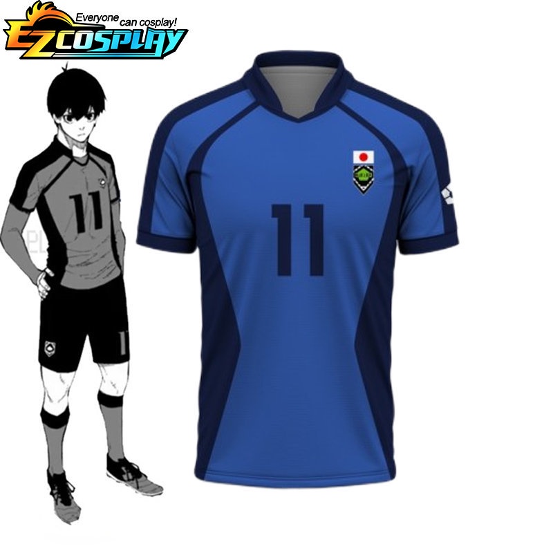 Áo Thun Jersey Futsal & Football Motif VL Replika Anime Hyoma Chigiri Kenyu Seri Eleven Tay Ngắn Cho Nam Và Nữ