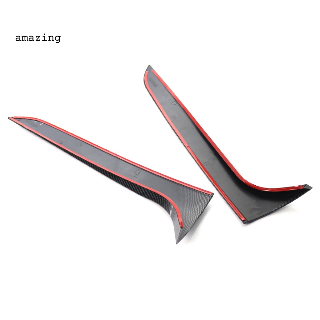 1 Cặp Vỏ Bọc Viền Cửa Sổ Xe Hơi Bằng ABS Họa Tiết Sợi Carbon Dễ Lắp Đặt Cho Audi A4 B8 Allroad Avant 2009-2016