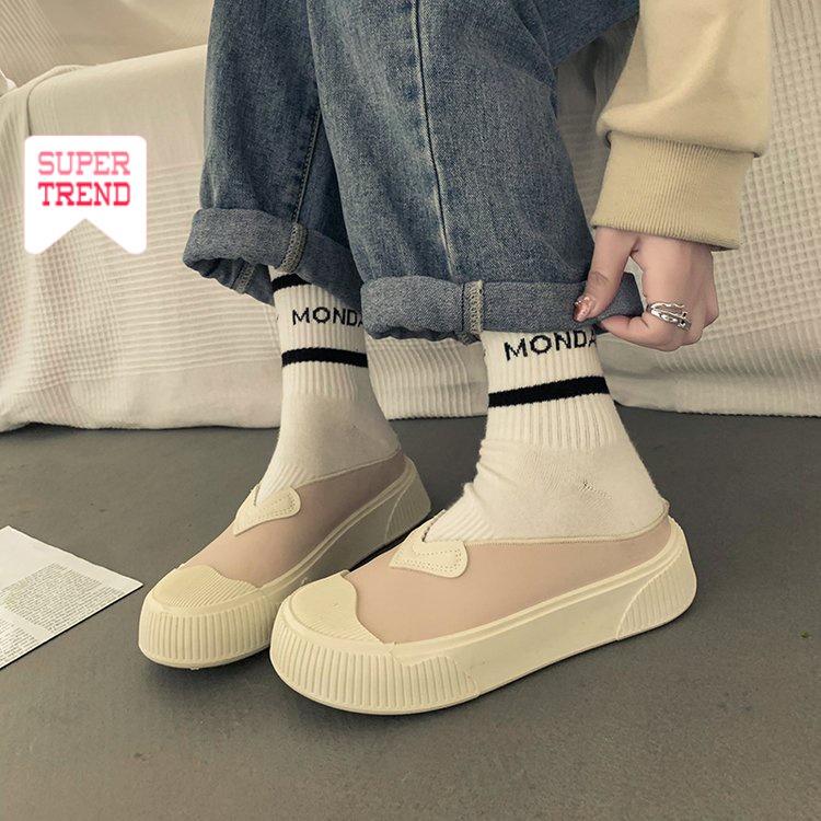 Giày Da PU Mũi Tròn Đế Thấp Phong Cách Retro Nhật Bản Cổ Điển Dễ Phối Đồ