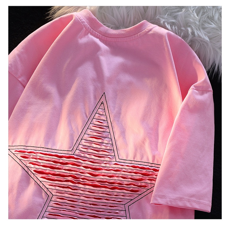 Áo Thun Cotton Tay Ngắn In Hình Đồ Họa Phong Cách Hàn Quốc Mẫu Mới 2023 Thời Trang Cho Nữ