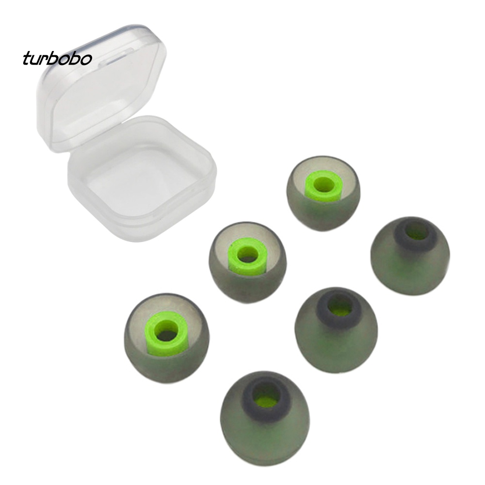 Set 6 Vỏ Bọc Tai Nghe Nhét Tai Thay Thế Bằng Silicon Mềm