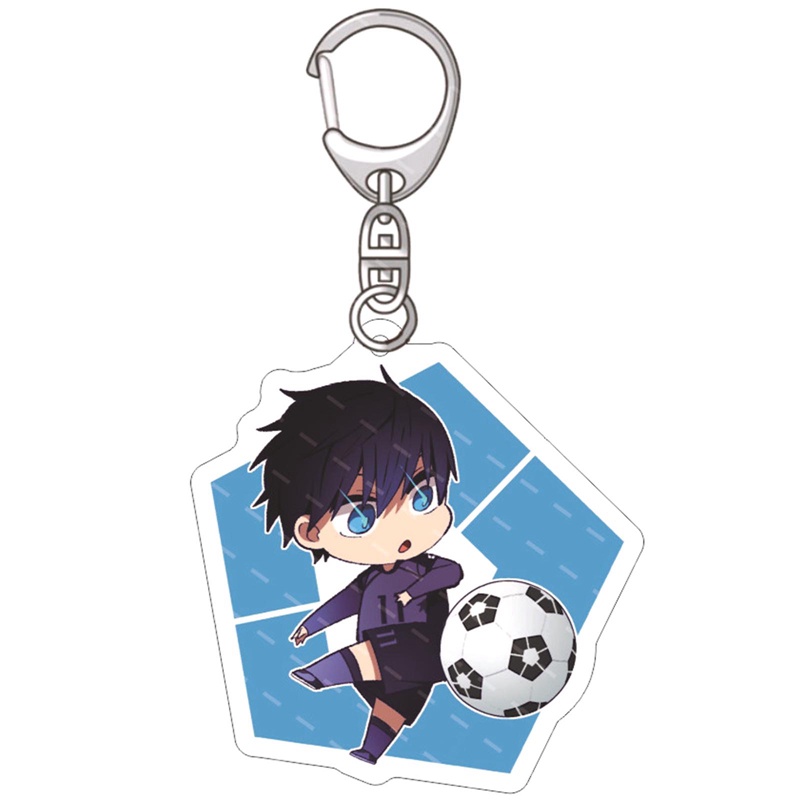 Ygt Huy Hiệu Mặt Dây Chuyền Ba Lô / Móc Khóa Hình Chigiri Hyoma Anime Màu Xanh Dương Làm Quà