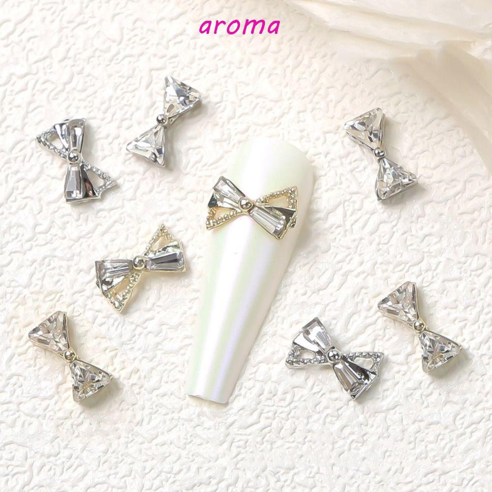 Phụ Kiện Trang Trí Móng Tay Hình Nơ 3D Bằng Hợp Kim Sang Trọng