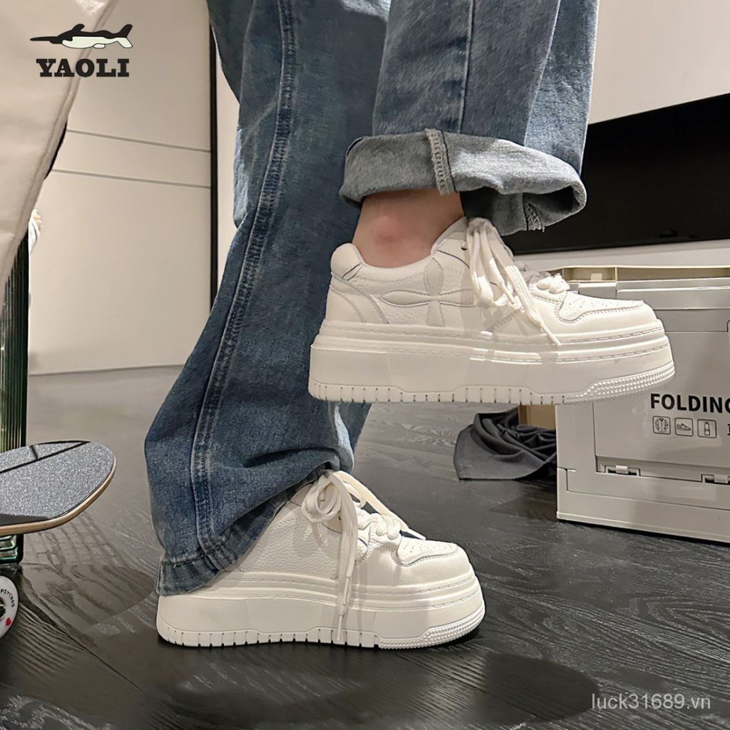 Giày Thể Thao Đế Dày Tăng Chiều Cao Thời Trang Mùa Xuân 2023 Phong Cách Mới Cho Nữ