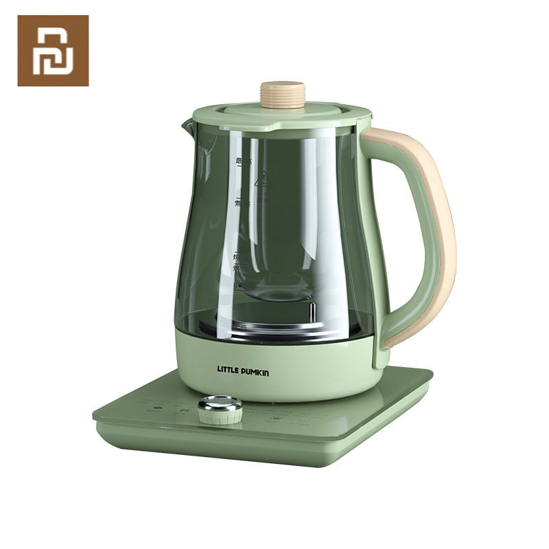 Xiaomi YouPin Little Pumpkin YSH-101C Healthy Pot Retro Máy pha trà gia dụng bằng thủy tinh tự động Bình trà hoa đa chức năng cho văn phòng nhỏ
