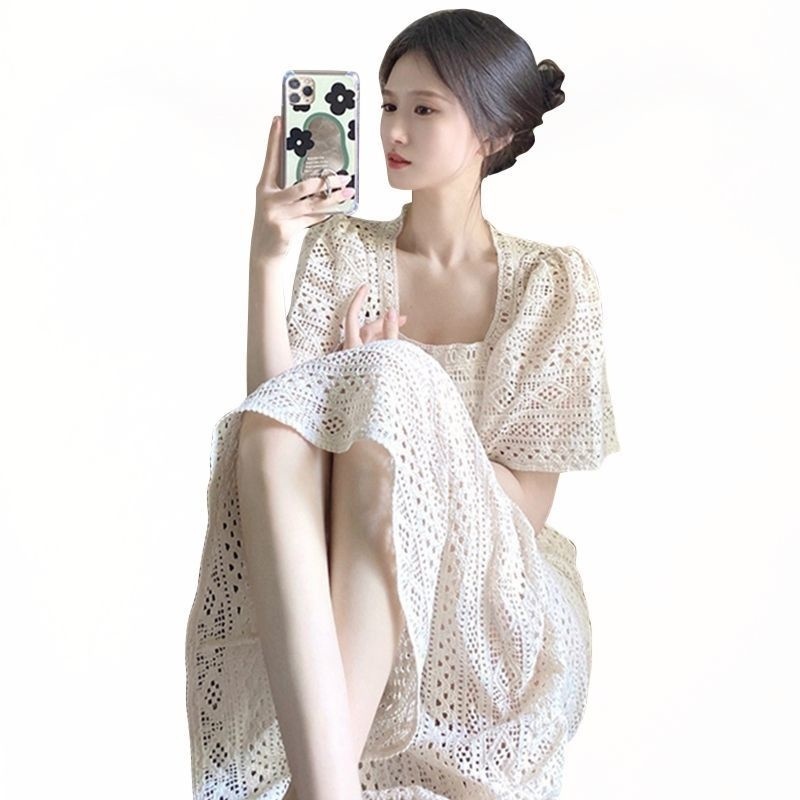 Beauty Váy Kiểu Pháp Nhẹ Nhàng Thiết Kế Váy Dài Cao Cấp, Tiên Nữ Siêu Tiên, Khí Chất Gầy Gò ]