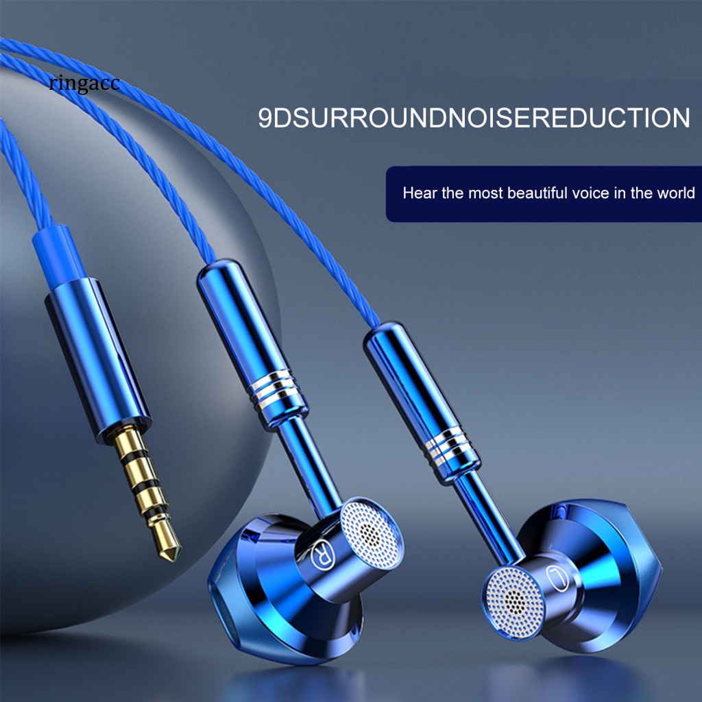 Tai Nghe Mega Bass Nhét Tai Có Dây Điều Khiển Âm Thanh HiFi Kèm Mic Cho Điện Thoại