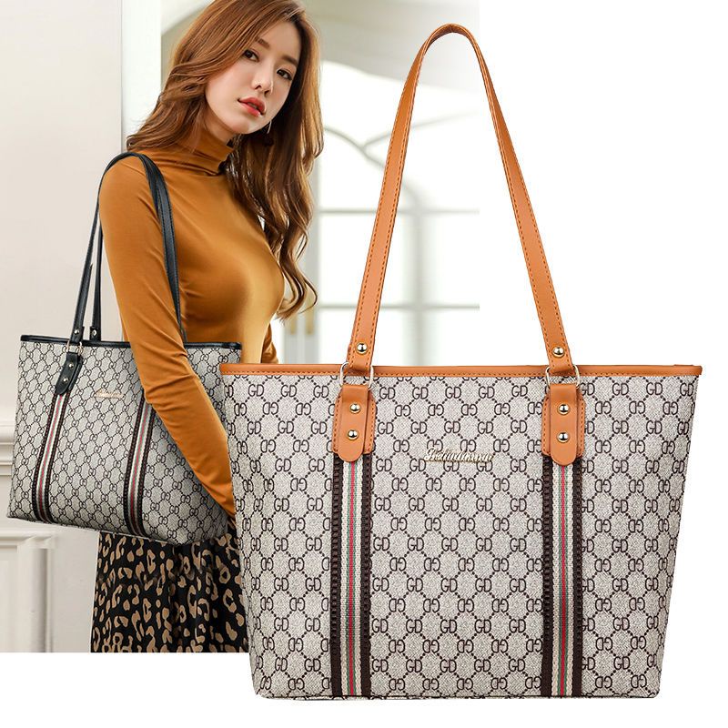 Túi Xách Cỡ Lớn Màu Tương Phản Thời Trang Hàn Quốc Cho Nữ