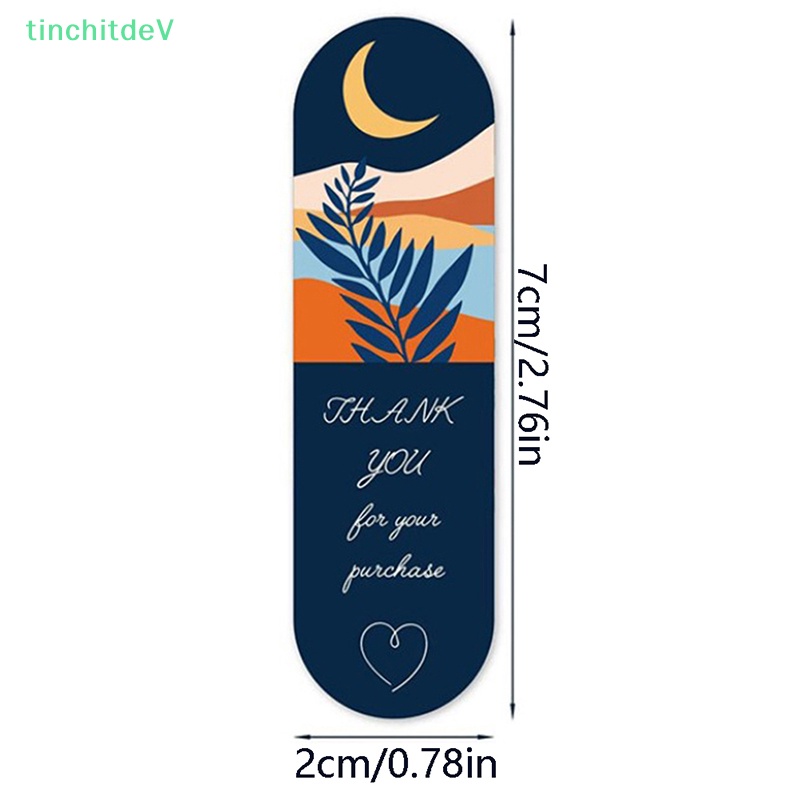 Set 50 Miếng Dán In Chữ Thank You For Your Purchase Trang Trí Hộp Quà