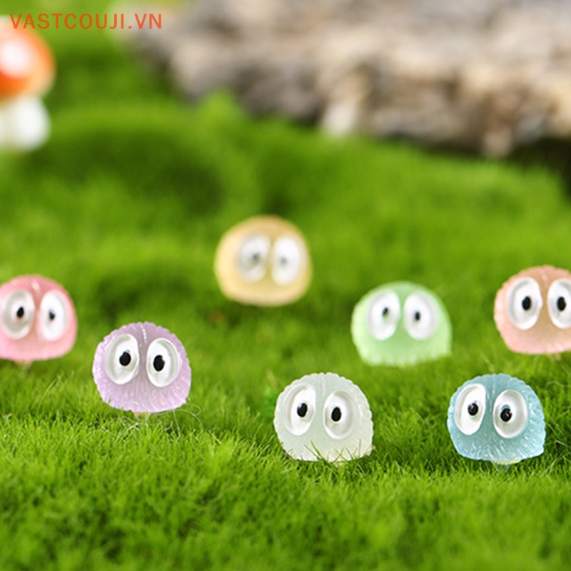 Bộ 10 Tượng Nhựa Phát Quang Nhiều Màu Sắc Dùng Trang Trí Tiểu Cảnh DIY