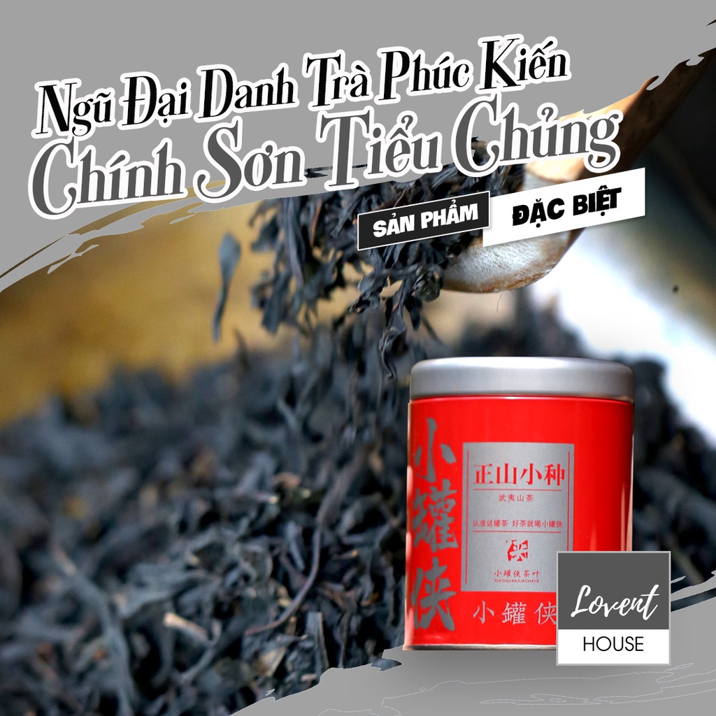 Hồng Trà Chính Sơn Tiểu Chủng Vũ Di - Hộp thiết 50g -hậu ngọt béo mùi hoa quả Ngũ đại danh trà Phúc Kiến [Lovent House]