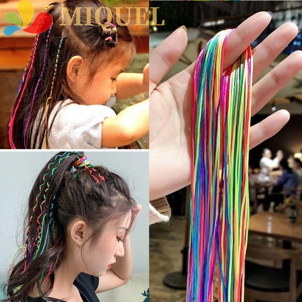 Dây Buộc Tóc Dài Nhiều Màu Sắc Vô Hình Tạo Kiểu Tóc Đuôi Ngựa DIY Cho Nữ