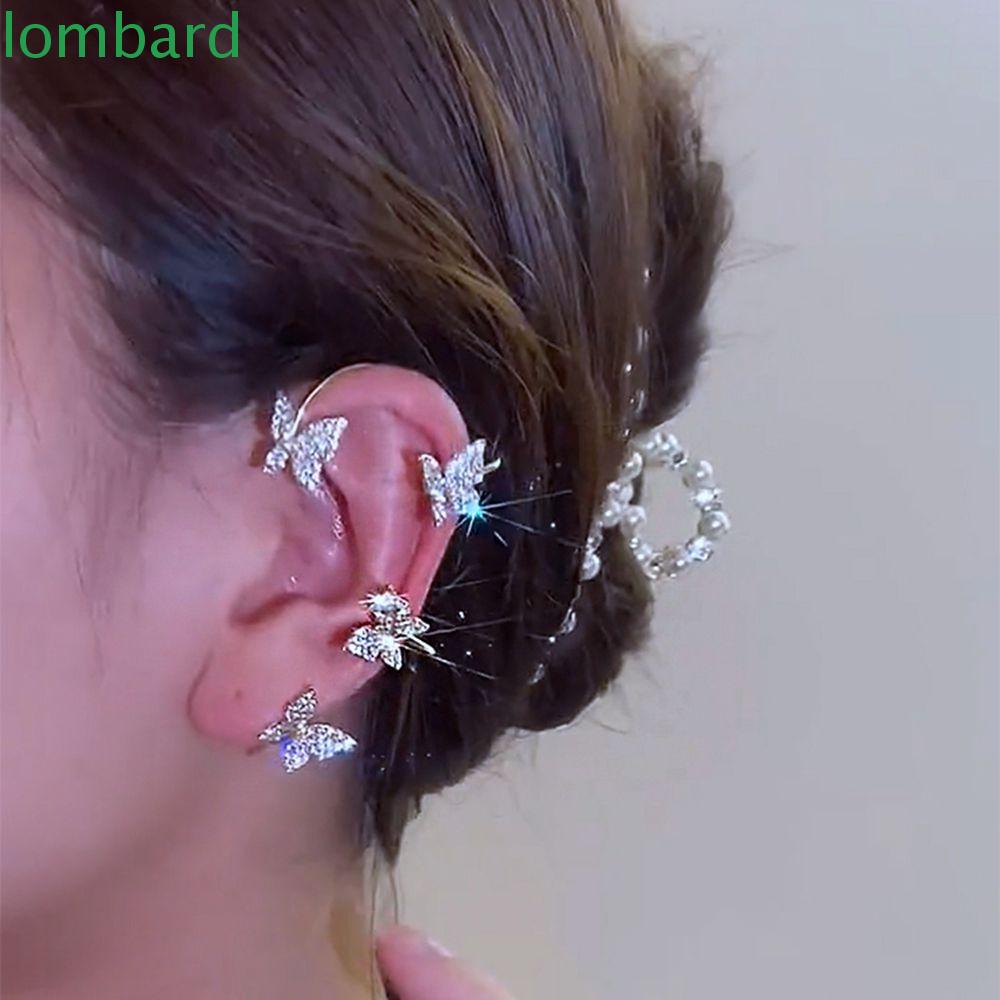 Bông Tai Dạng Kẹp Hình Bướm Sang Trọng Cho Nữ