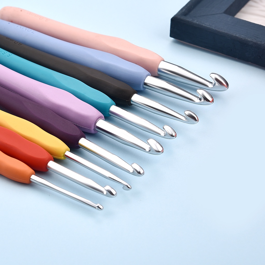 2mm - 10mm 14 yard Tay cầm mềm Crochet Knitting Needle Weaving Tool Set Sợi DIY Áo len Găng tay Mũ công cụ thủ công dệt