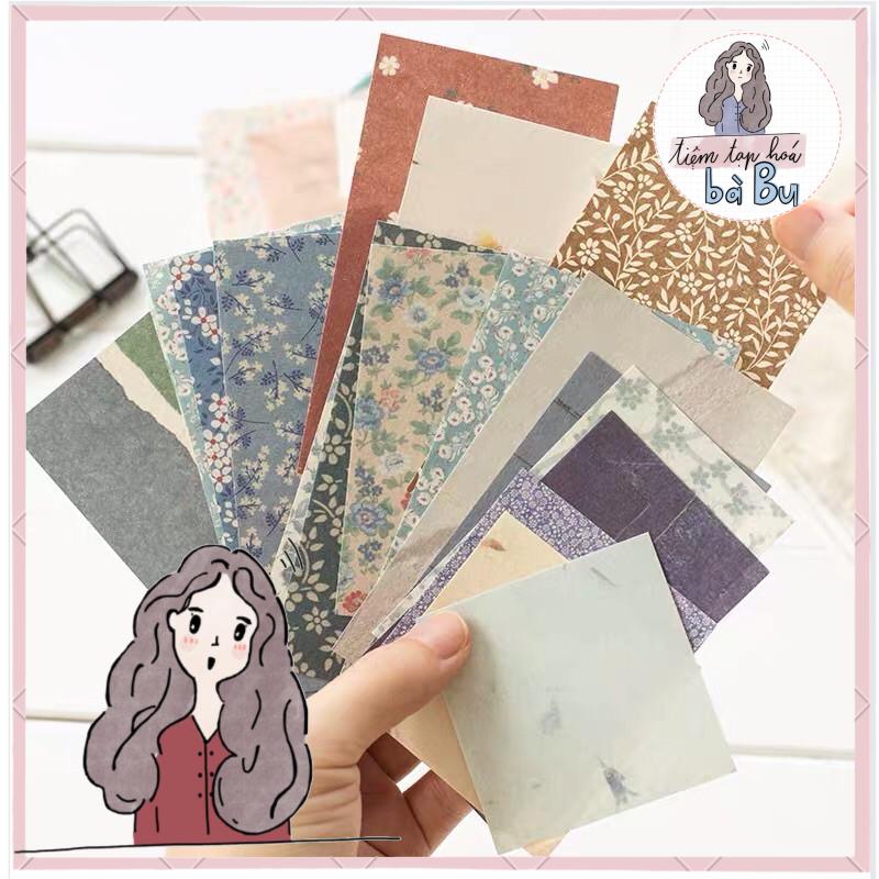 Tập 60 tờ giấy nền trang trí kiểu cổ điển (có mix)