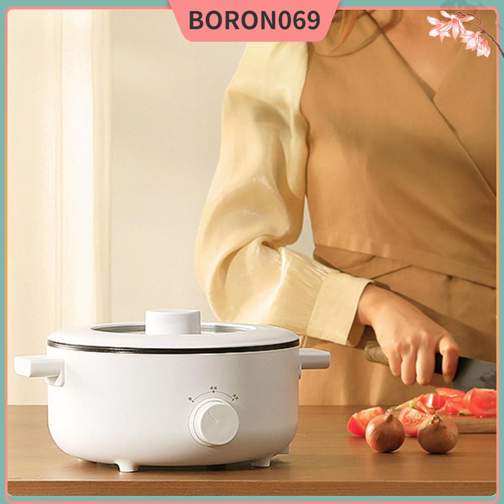 Boron069 3L Nồi Điện Mini Đa Năng 3 Bánh Răng Có Thể Điều Chỉnh Hỏa Lực Chảo Chống Dính Cho Gia Đình Ký Túc Xá