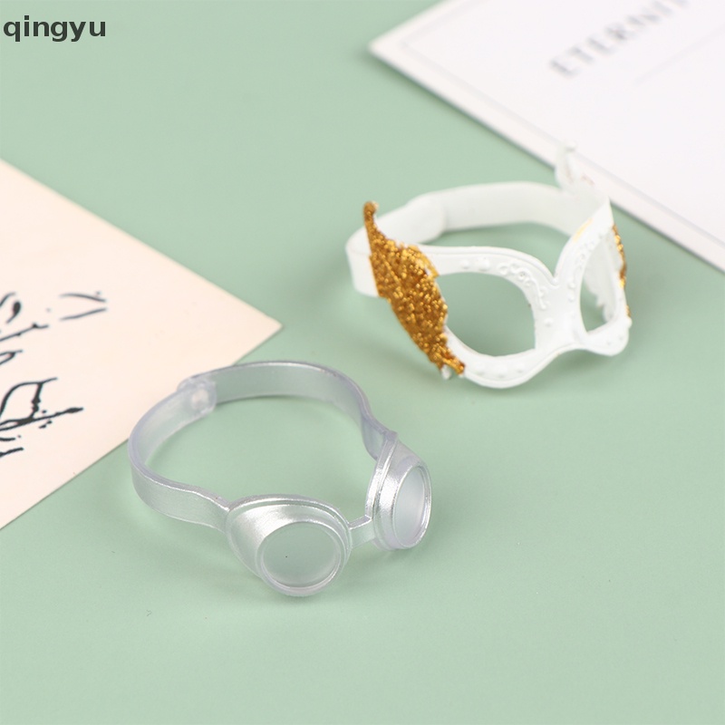 Mặt Nạ Búp Bê qingyu Mini Có Lông Vũ Dùng Trang Trí Tiệc Hóa Trang